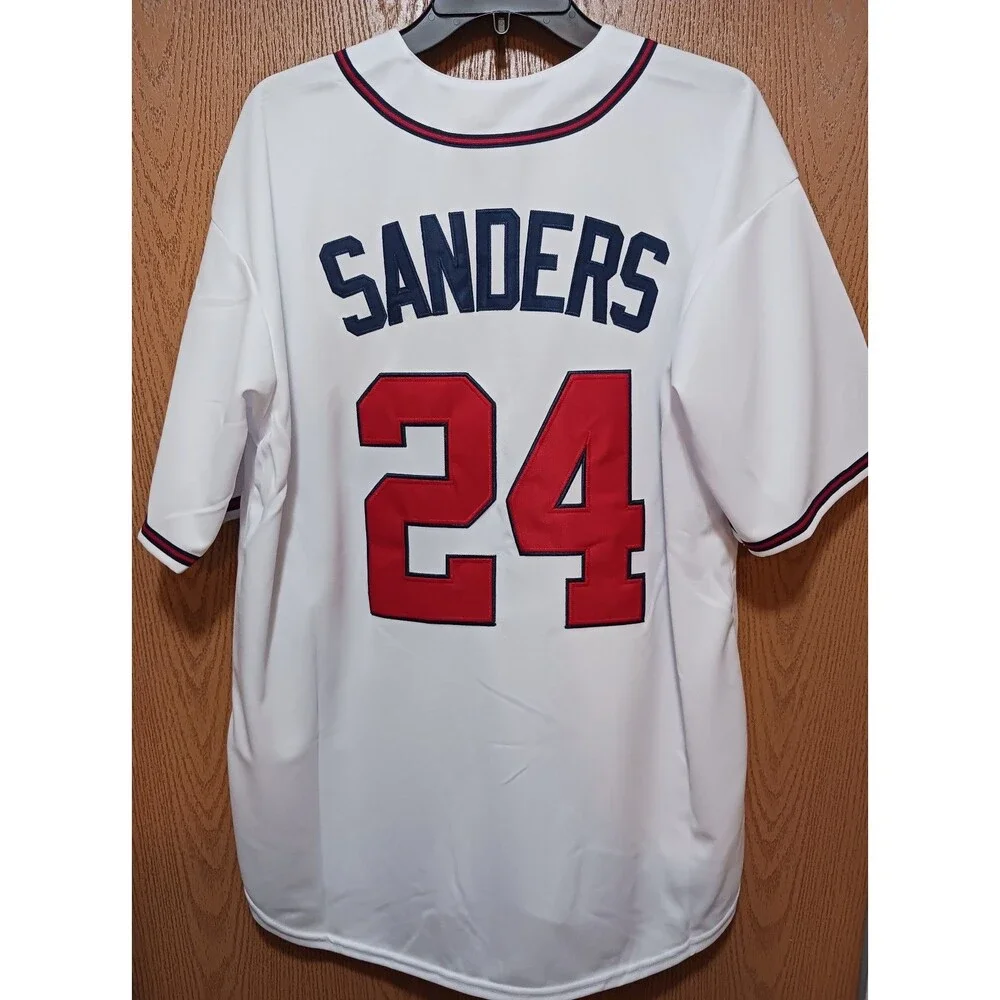 Deion Sanders (Mitch/Ness)-(Braves)-(Jersey)-(White)-(New Cond.)-(XL)-$110.00 - Picture 5 of 11
